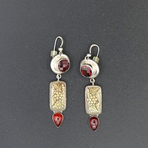 Vintage Amy Kahn Russell Earrings AKR silver